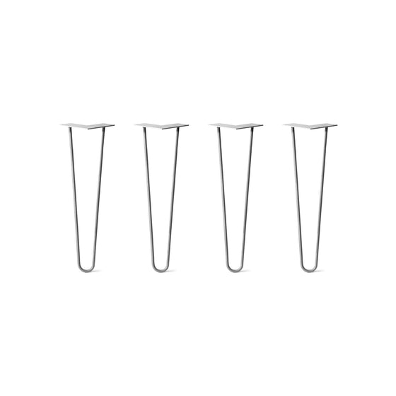 Hairpin Legs Set of 4, 3-Rod Design - Clear Coated Finish