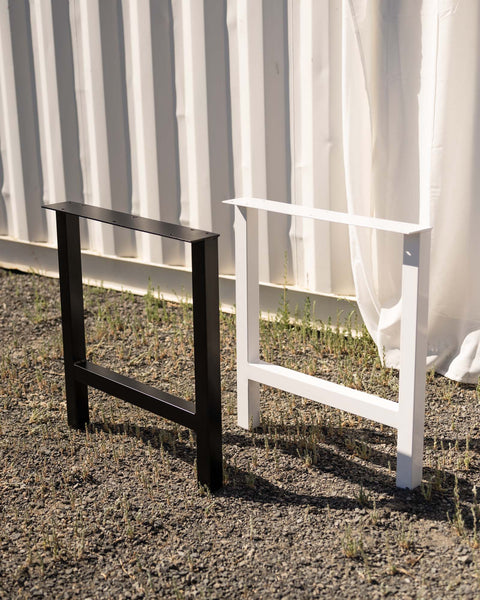 H-Frame Tube Steel Table & Bench Legs. Proudly Made in the USA
