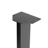 Quick Ship | 3x1 Single Table & Bench Leg | 28"  | Jet Black Satin | Set of 4