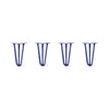 Hairpin Legs Set of 4, 3-Rod Design - Midnight Blue (Navy) Powder Coated Finish