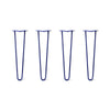 Hairpin Legs Set of 4, 2-Rod Design - Midnight Blue (Navy) Powder Coated Finish