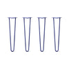 Hairpin Legs Set of 4, 2-Rod Design - Midnight Blue (Navy) Powder Coated Finish