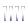 Hairpin Legs Set of 4, 2-Rod Design - Midnight Blue (Navy) Powder Coated Finish