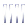 Hairpin Legs Set of 4, 2-Rod Design - Midnight Blue (Navy) Powder Coated Finish