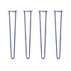 Hairpin Legs Set of 4, 2-Rod Design - Midnight Blue (Navy) Powder Coated Finish