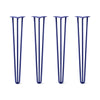 Hairpin Legs Set of 4, 3-Rod Design - Midnight Blue (Navy) Powder Coated Finish