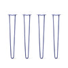 Hairpin Legs Set of 4, 2-Rod Design - Midnight Blue (Navy) Powder Coated Finish