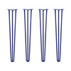 Hairpin Legs Set of 4, 3-Rod Design - Midnight Blue (Navy) Powder Coated Finish