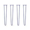 Hairpin Legs Set of 4, 2-Rod Design - Midnight Blue (Navy) Powder Coated Finish