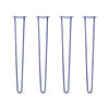 Hairpin Legs Set of 4, 2-Rod Design - Midnight Blue (Navy) Powder Coated Finish