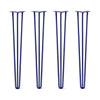 Hairpin Legs Set of 4, 3-Rod Design - Midnight Blue (Navy) Powder Coated Finish