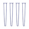 Hairpin Legs Set of 4, 2-Rod Design - Midnight Blue (Navy) Powder Coated Finish