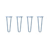 Hairpin Legs Set of 4, 2-Rod Design - Midnight Blue (Navy) Powder Coated Finish