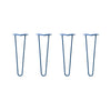 Hairpin Legs Set of 4, 2-Rod Design - Midnight Blue (Navy) Powder Coated Finish