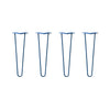 Hairpin Legs Set of 4, 2-Rod Design - Midnight Blue (Navy) Powder Coated Finish