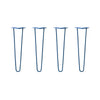 Hairpin Legs Set of 4, 2-Rod Design - Midnight Blue (Navy) Powder Coated Finish