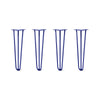 Hairpin Legs Set of 4, 3-Rod Design - Midnight Blue (Navy) Powder Coated Finish