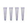 Hairpin Legs Set of 4, 3-Rod Design - Midnight Blue (Navy) Powder Coated Finish