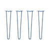 Hairpin Legs Set of 4, 2-Rod Design - Midnight Blue (Navy) Powder Coated Finish