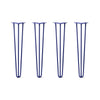 Hairpin Legs Set of 4, 3-Rod Design - Midnight Blue (Navy) Powder Coated Finish