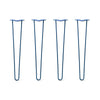 Hairpin Legs Set of 4, 2-Rod Design - Midnight Blue (Navy) Powder Coated Finish