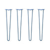 Hairpin Legs Set of 4, 2-Rod Design - Midnight Blue (Navy) Powder Coated Finish
