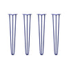 Hairpin Legs Set of 4, 3-Rod Design - Midnight Blue (Navy) Powder Coated Finish