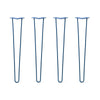 Hairpin Legs Set of 4, 2-Rod Design - Midnight Blue (Navy) Powder Coated Finish