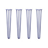 Hairpin Legs Set of 4, 3-Rod Design - Midnight Blue (Navy) Powder Coated Finish