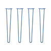 Hairpin Legs Set of 4, 2-Rod Design - Midnight Blue (Navy) Powder Coated Finish