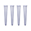 Hairpin Legs Set of 4, 3-Rod Design - Midnight Blue (Navy) Powder Coated Finish