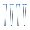 Hairpin Legs Set of 4, 2-Rod Design - Midnight Blue (Navy) Powder Coated Finish