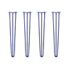 Hairpin Legs Set of 4, 3-Rod Design - Midnight Blue (Navy) Powder Coated Finish