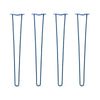 Hairpin Legs Set of 4, 2-Rod Design - Midnight Blue (Navy) Powder Coated Finish