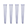 Hairpin Legs Set of 4, 3-Rod Design - Midnight Blue (Navy) Powder Coated Finish