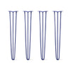 Hairpin Legs Set of 4, 3-Rod Design - Midnight Blue (Navy) Powder Coated Finish