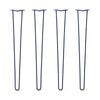 Hairpin Legs Set of 4, 2-Rod Design - Midnight Blue (Navy) Powder Coated Finish