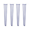 Hairpin Legs Set of 4, 3-Rod Design - Midnight Blue (Navy) Powder Coated Finish