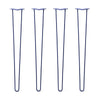 Hairpin Legs Set of 4, 2-Rod Design - Midnight Blue (Navy) Powder Coated Finish