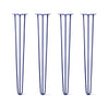 Hairpin Legs Set of 4, 3-Rod Design - Midnight Blue (Navy) Powder Coated Finish