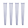 Hairpin Legs Set of 4, 3-Rod Design - Midnight Blue (Navy) Powder Coated Finish