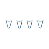 Hairpin Legs Set of 4, 2-Rod Design - Midnight Blue (Navy) Powder Coated Finish