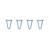 Hairpin Legs Set of 4, 2-Rod Design - Midnight Blue (Navy) Powder Coated Finish