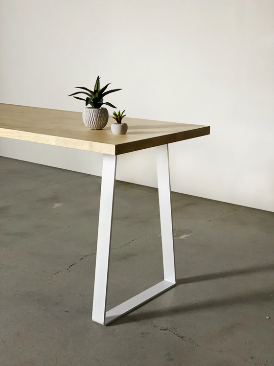 Trapezoid Metal Table Leg Desk