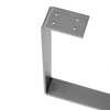 Standard Duty Trapezoid/Bell-Shape Flat Bar Table Leg & Bench Base (Sold Separately) - Raw Steel