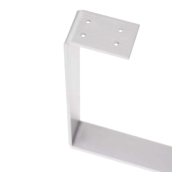 Super Duty Bell-Shape Flat Bar Table Leg & Bench Base (Sold Separately) - White