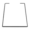 Heavy Duty Trapezoid/Bell-Shape Flat Bar Table Leg & Bench Base (Sold Separately) - Jet Black Satin Powder Coated Finish