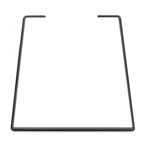Heavy Duty Trapezoid/Bell-Shape Flat Bar Table Leg & Bench Base (Sold Separately) - Jet Black Satin Powder Coated Finish