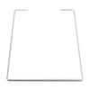 Heavy Duty Trapezoid/Bell-Shape Flat Bar Table Leg & Bench Base (Sold Separately) - White Powder Coated Finish