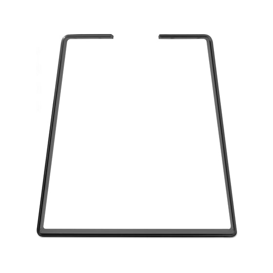 Heavy Duty Trapezoid/Bell-Shape Flat Bar Table Leg & Bench Base (Sold Separately) - Jet Black Satin Powder Coated Finish